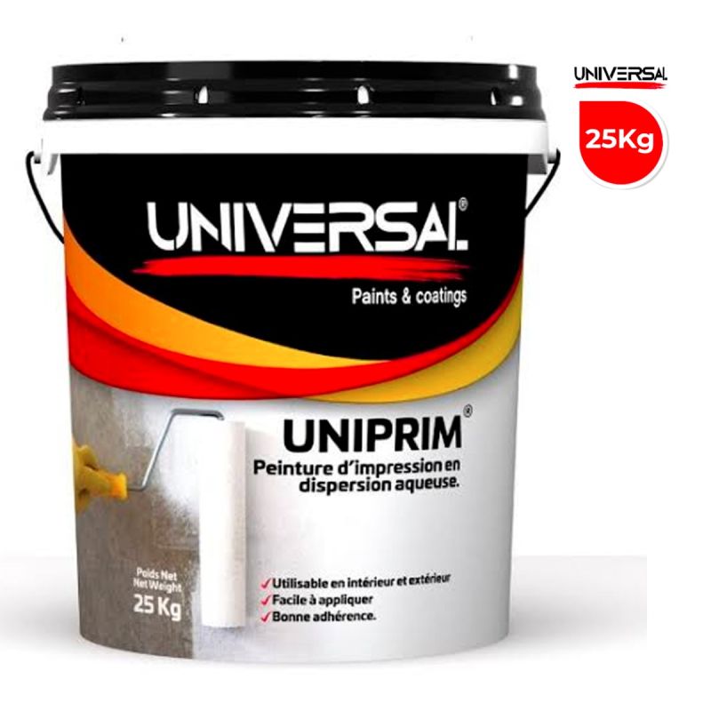 Peinture D’impression en Dispersion Aqueuse – UNIPRIM UNIVERSAL – 25 KG