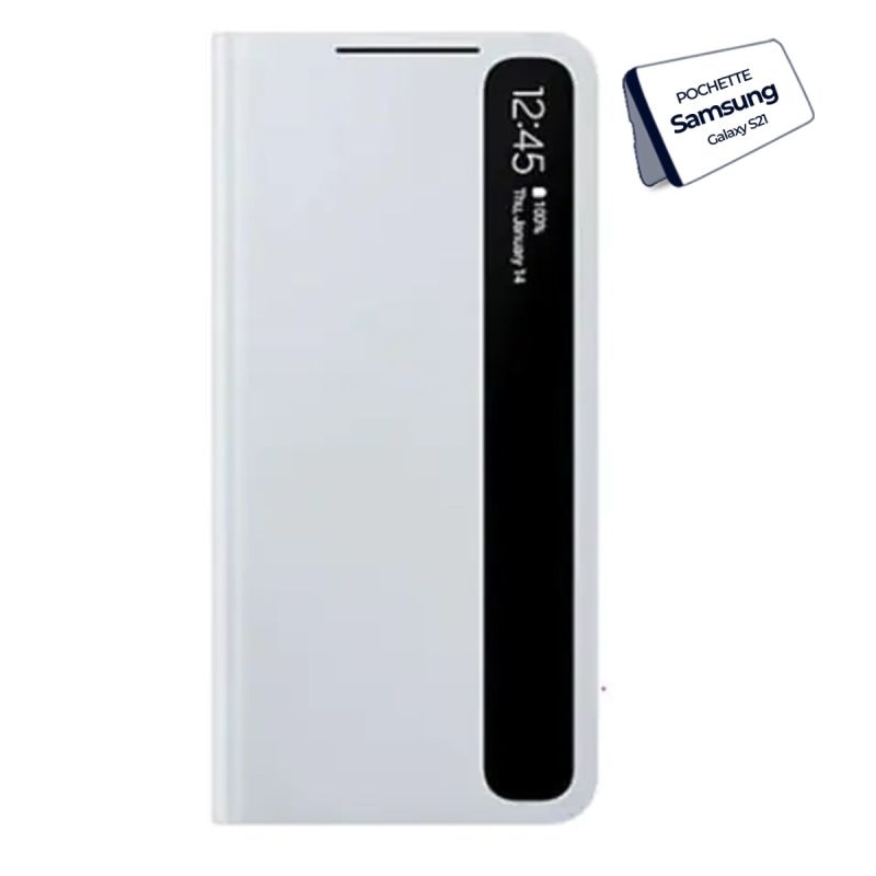 Pochette pour Samsung Galaxy S21  Clear view cover | Glotelho  Cameroun