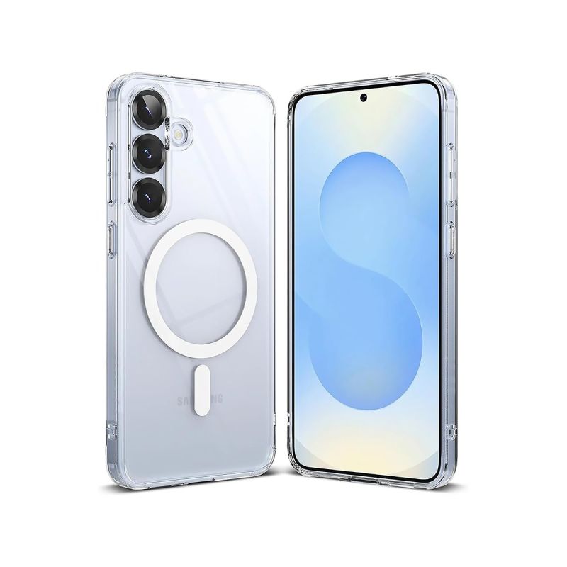 Pochette arrière transparente Magsafe pour Samsung Galaxy S25