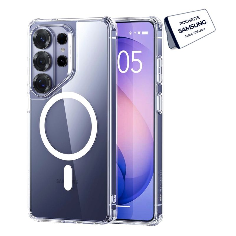 Pochette arrière Transparente Magsafe pour Samsung Galaxy S26 Ultra