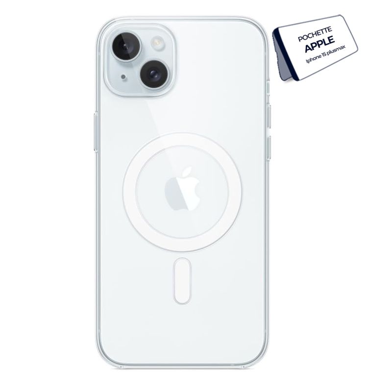 Pochette originale transparente - Apple magsafe ( Clear case magsafe) pour Iphone 15 pro max