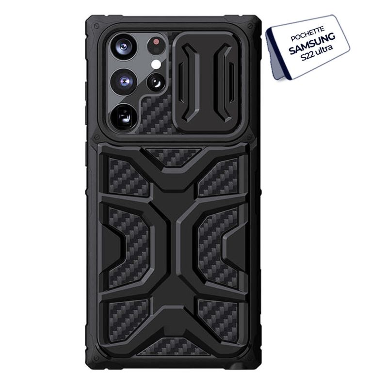 Pochette NILLKIN cameshield armor case - Pour Samsung galaxy S22 Ultra - Noir| Glotelho Cameroun
