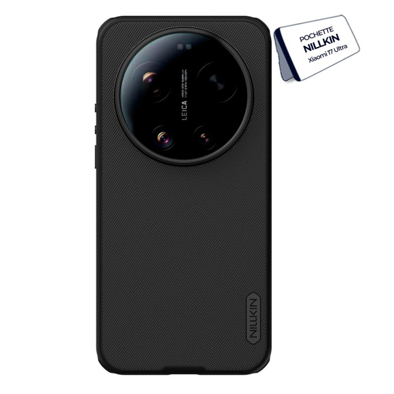 Pochette Nillkin Super Frosted Shield pour Xiaomi 17 Ultra - Compatible Charge sans fil - Noir