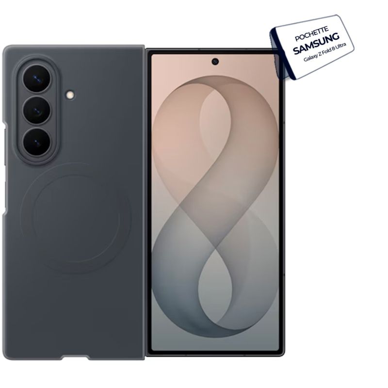 Pochette Originale Samsung - Silicone Magnet Case - Pour Samsung Galaxy Z Fold 8 Ultra - Film de protection inclus