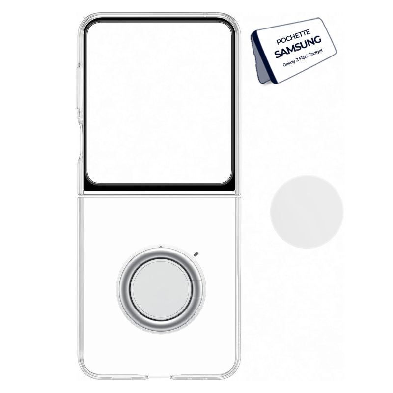 Pochette transparente pour Samsung Galaxy Z Flip5 prix Cameroun chez Glotelho