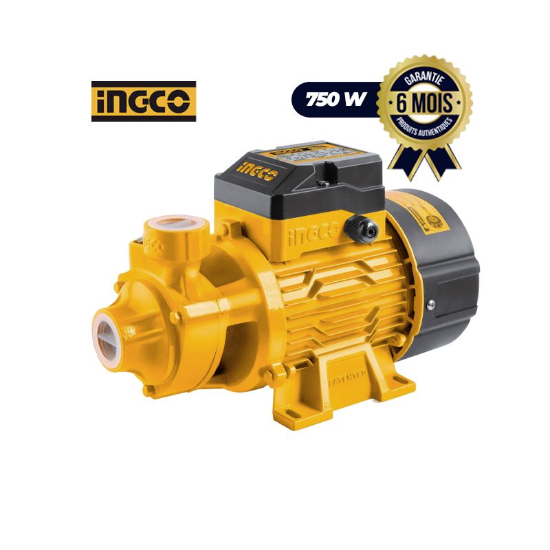Pompe à Eau Peripherique 750W 1HP - INGCO VPM7508 - 06 mois| Glotelho Cameroun