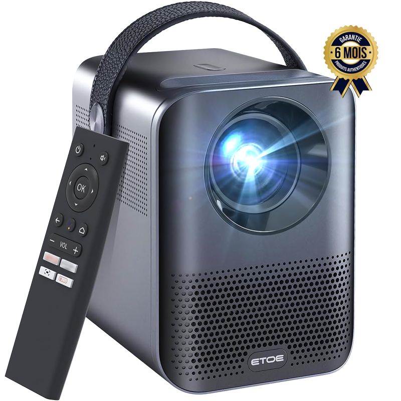 Projecteur intelligent prix en fcfa - 1080P - Certifié Netflix - 5G WiFi Bluetooth - Compatible iOS/Android/HDMI/Fire TV Stick| Glotelho Cameroun