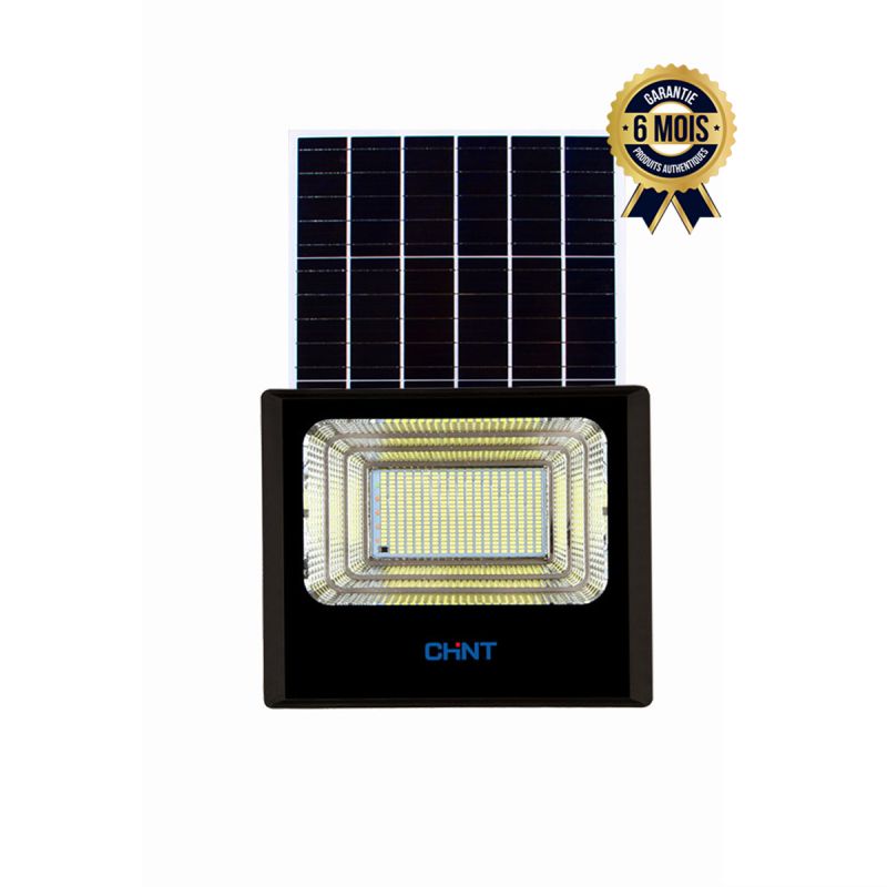 Projecteur solaire 100W Prix en fcfa - Chint - Autonomie 10 à 12 heures - 6 Mois| Glotelho Cameroun