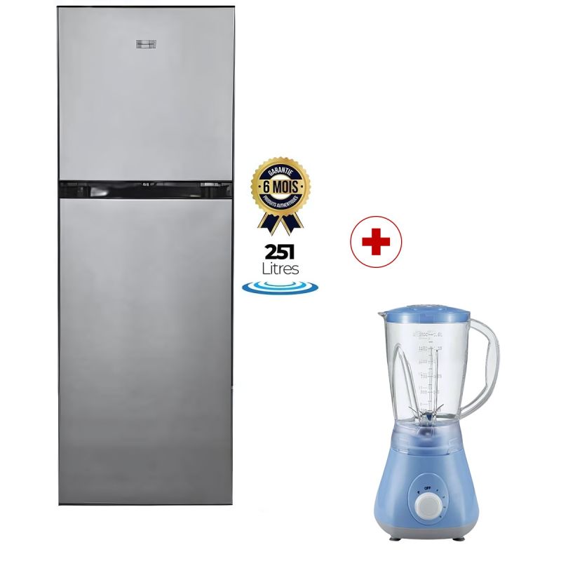 PACK Réfrigérateur Fiabtec 251L + Blender Roch 2-en-1 OFFERT