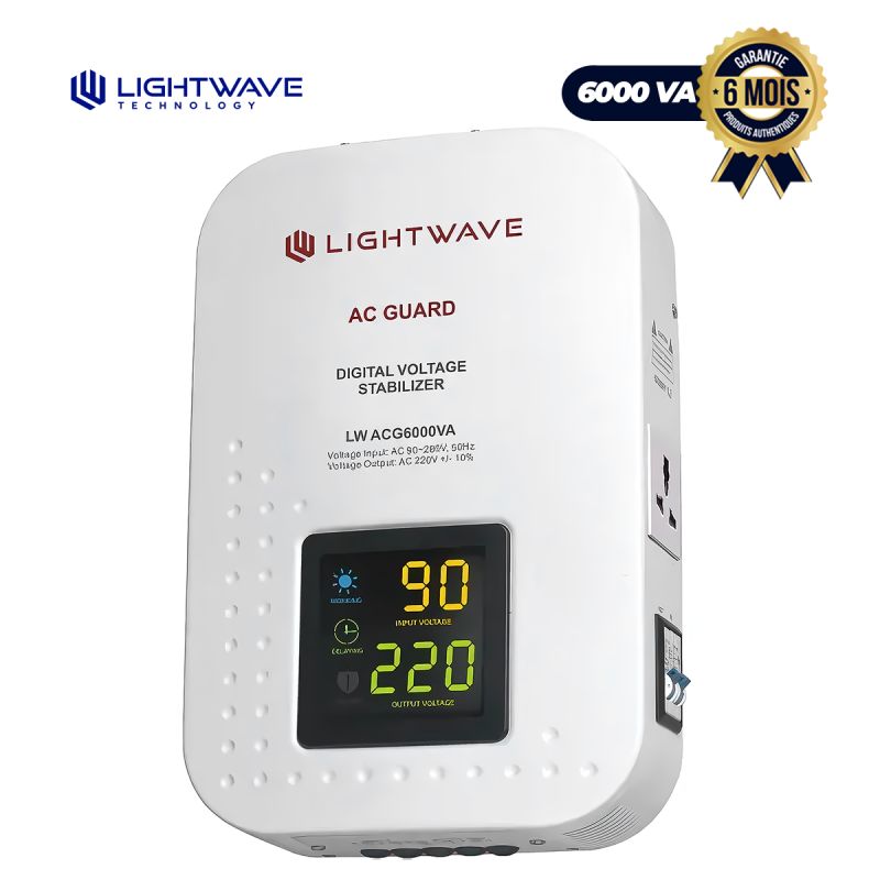 Régulateur de tension mural - LIGTHWAVE - 6000VA