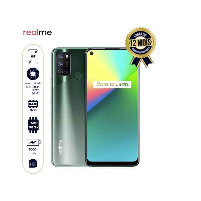 Realme 7i - 128Go8Go - 6.5 - 5000mAh - 64MP16MP - 12 mois de garantie | Glotelho Cameroun 