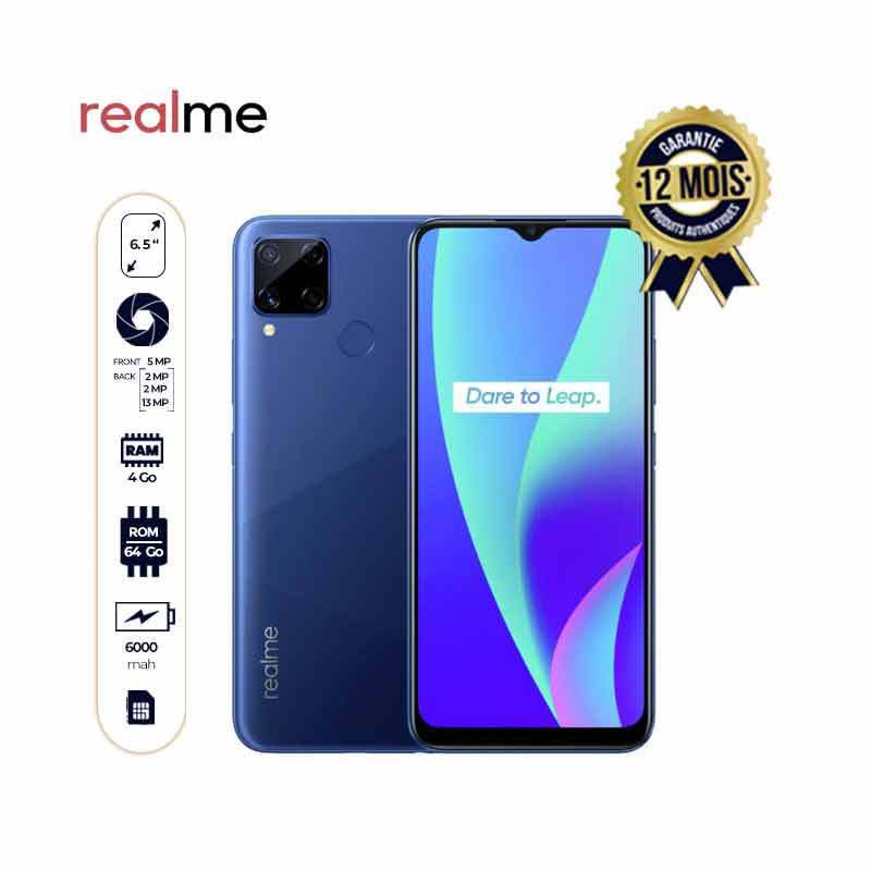 REALME C12 -64/4Go -13MP+2MP /5MP- 6000mAh - 6.5 
