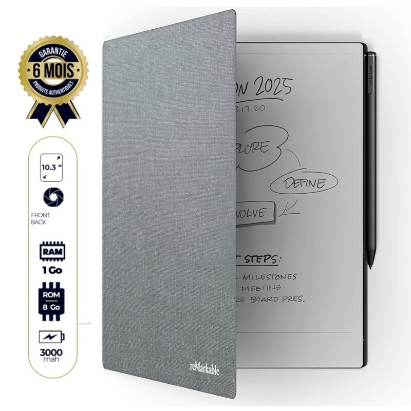 Remarkable 2 - 10.3" - 8 Go/1Go RAM - 1.2 GHz - Codex - 3000 mAh - 6 mois de garantie | Glotelho Cameroun