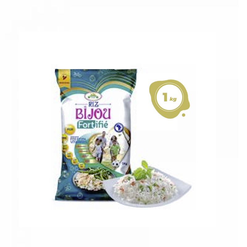 Riz Blanc Bijou Fortifié Thai - 1kg  | Glotelho Cameroun
