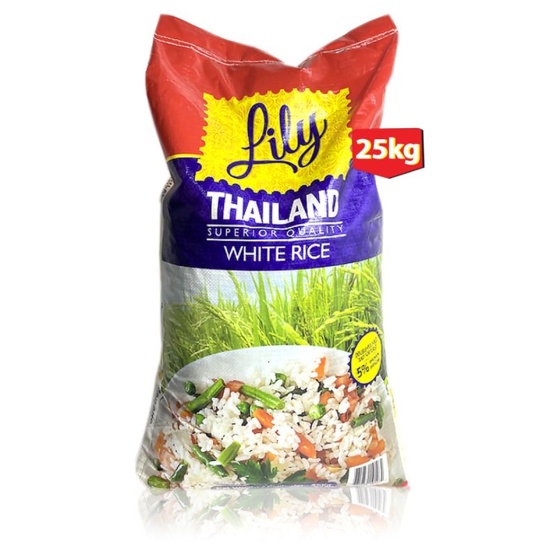 Riz Blanc Lily Thailand Superior Quality - 25 Kg