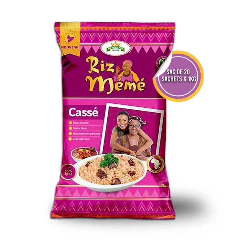 Sac de 20 Sachets de RIZ Mémé Cassé - 1kg 