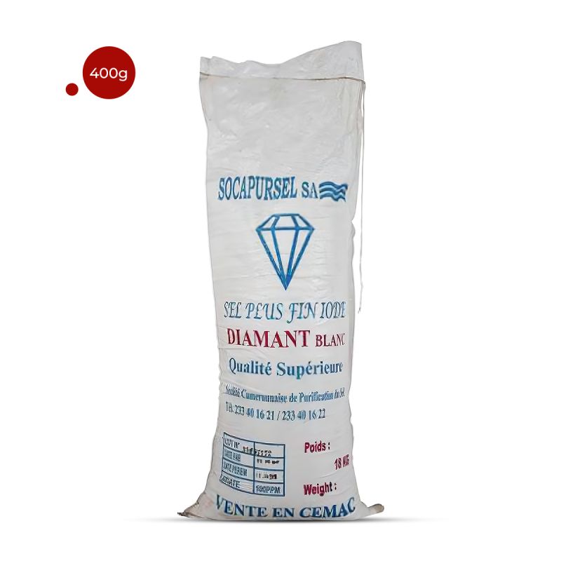 Sac de Sel Diamand Blanc 18kg - prix Cameroun