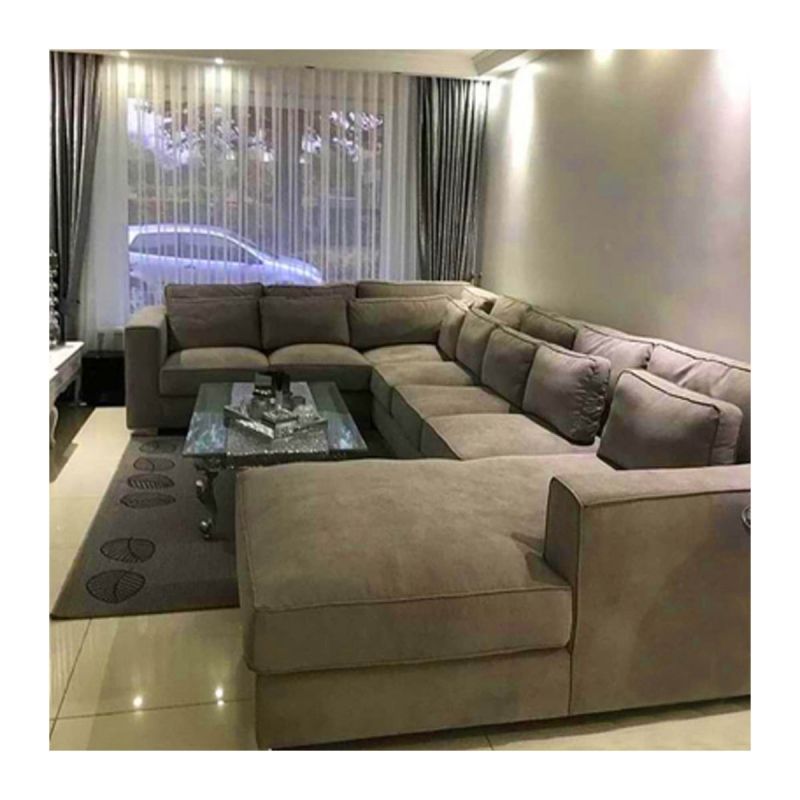 Salon velours en U moderne  - (Prix en fcfa) | Glotelho Cameroun