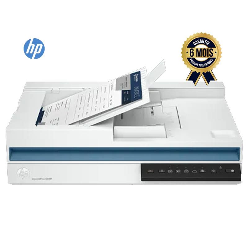 Scanner HP – ScanJet Pro 2600 f1 – 1200 ppp – Recto verso – 25 ppm – Chargeur 60 pages – Windows/macOS/Linux – Garantie 6 mois