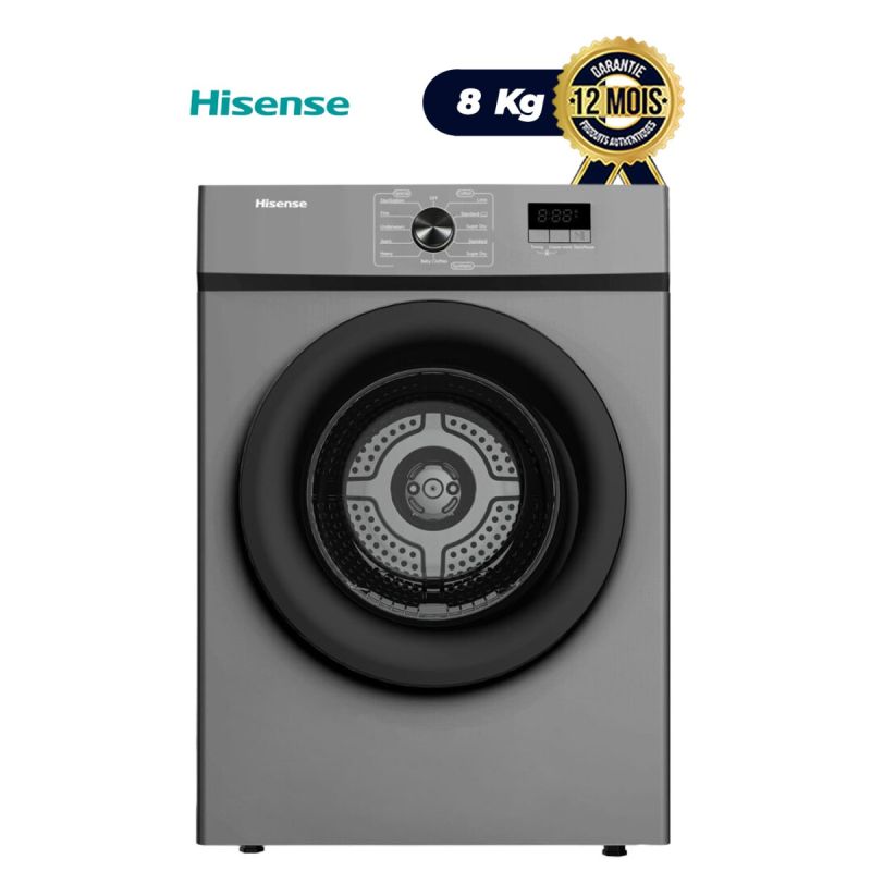 Sèche-linge à évacuation frontal Hisense - 8 kg
