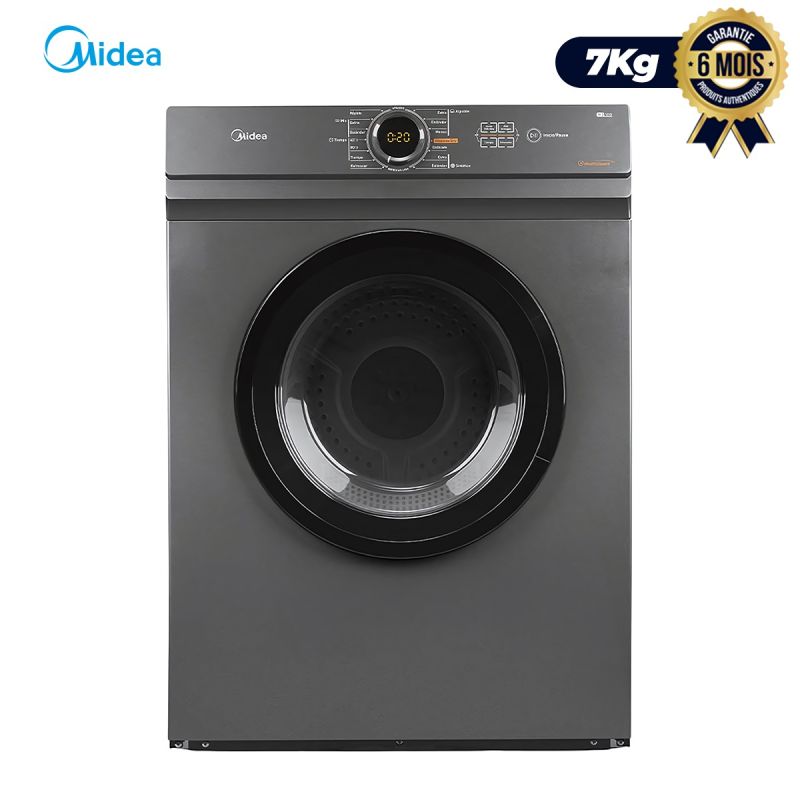 Sèche Linge 7Kg Midea avec Écran E-LED, Garantie 6 Mois sur Glotelho Cameroun