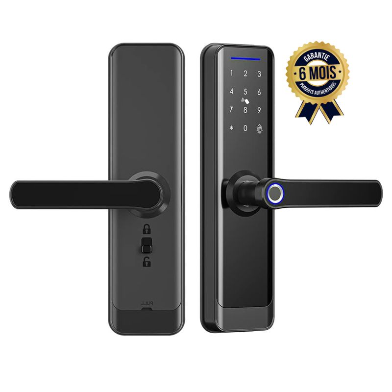 Serrure intelligente de porte Prix en fcfa - Avec empreinte digitale pêne dormant numérique - Wifi - Avec télécommande - 6 Mois| Glotelho Cameroun