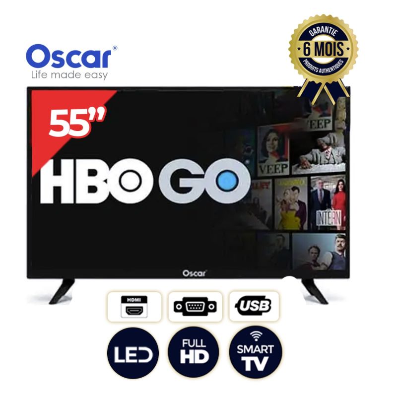 Smart TV Oscar - 55 Pouces - 6 Mois | Glotelho Cameroun