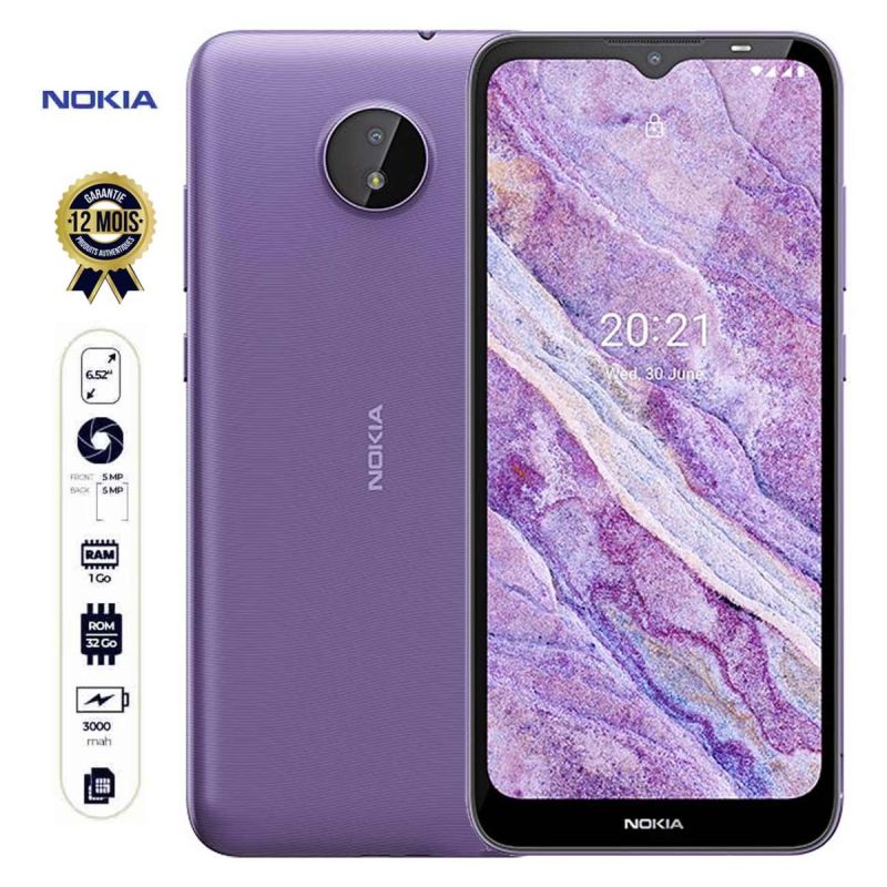 Smartphone - NOKIA C10 - 6,52'' - 32/1Go - 5 MP - 3000mAh - 12 mois de garantie (un casque offert) |Glotellho. Cameroun