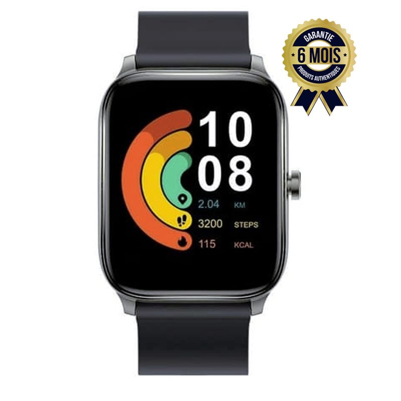 Smartwatch Haylou GST - 12 modes d'entrainement - Surveillance de la fréquence cardiaque - IP62 - 1,69