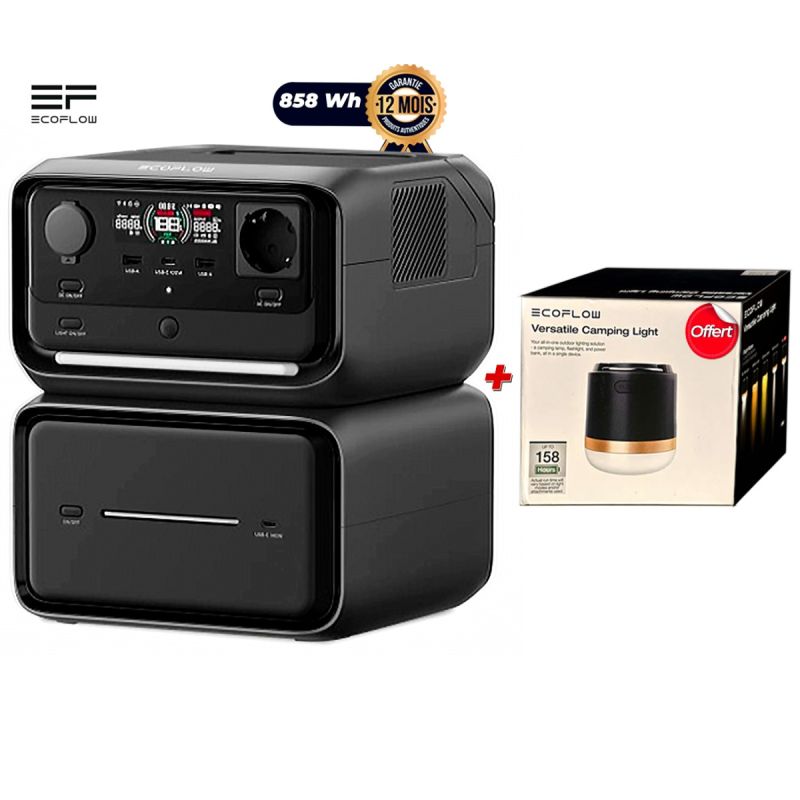 Station énergie EcoFlow RIVER 3 Plus 286 Wh + Lampe de camping polyvalente EcoFlow Offerte