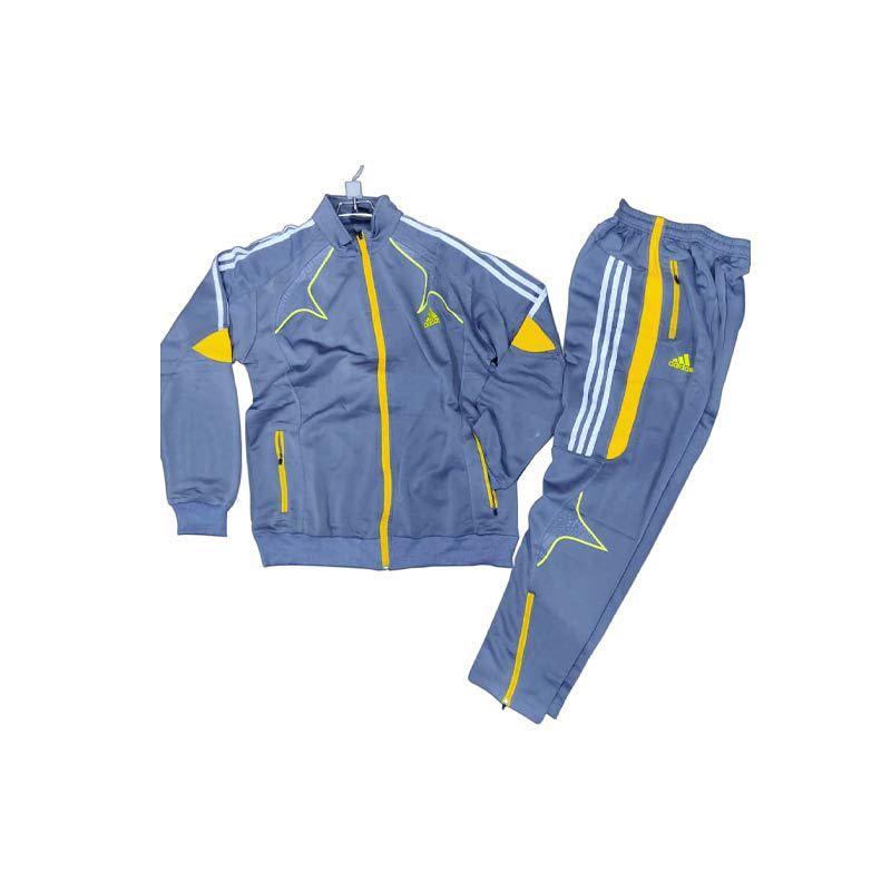 Survetement adidas gris -  details couleur : jaune-  taille L , XL , XXL . 3XL . 4XL