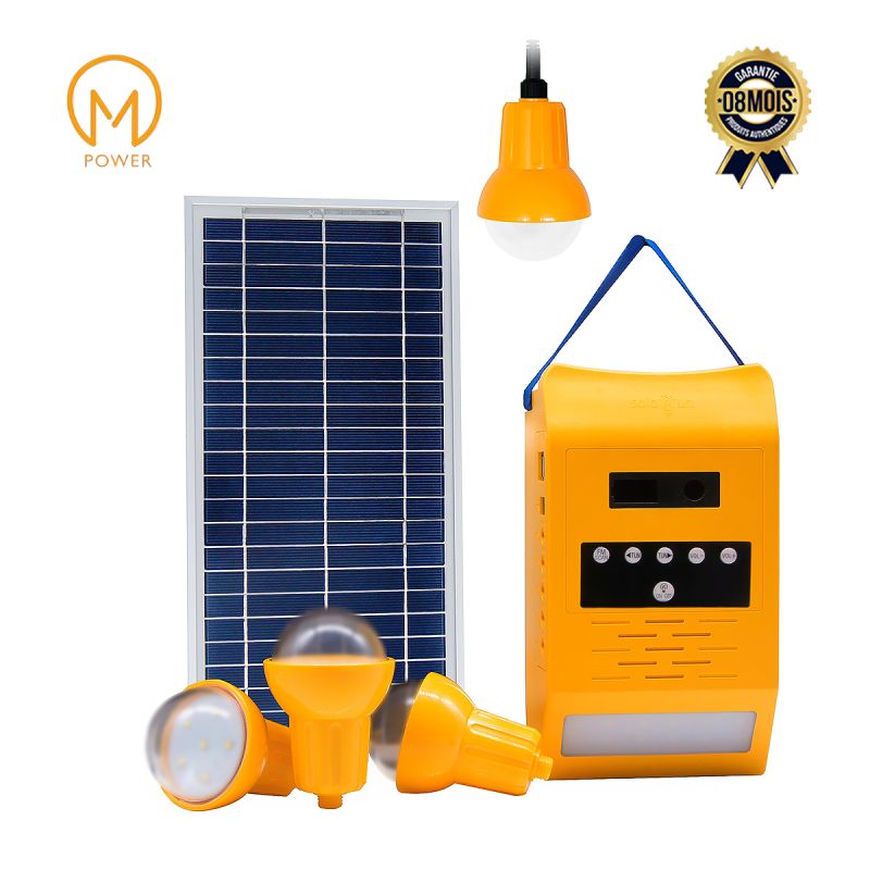 Système d'éclairage Solaire 38 Wh - prix Cameroun