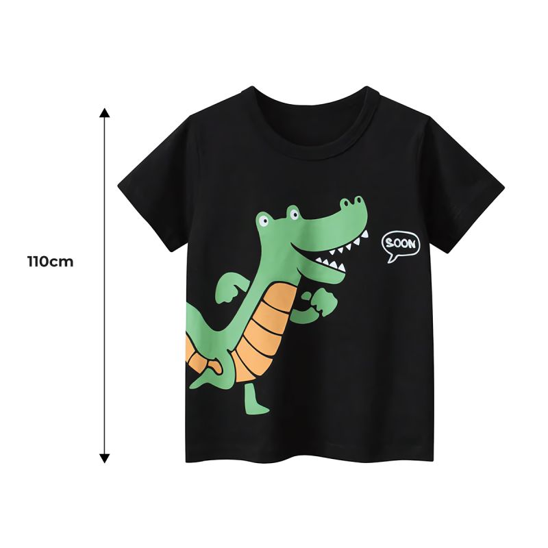 T-shirt Garçon à Manches Courtes 110cm pour enfants de 3-4 ans chez Glotelho