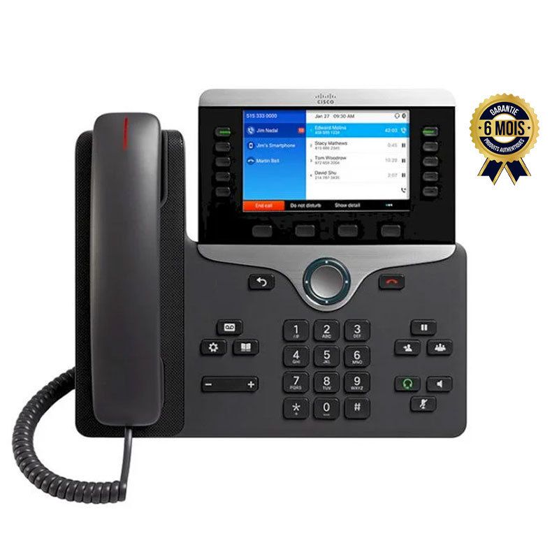 Téléphone fixe VoIP Prix en fcfa - Cisco 8851 - Avec écran couleur et haute qualité audio| Glotelho Cameroun
