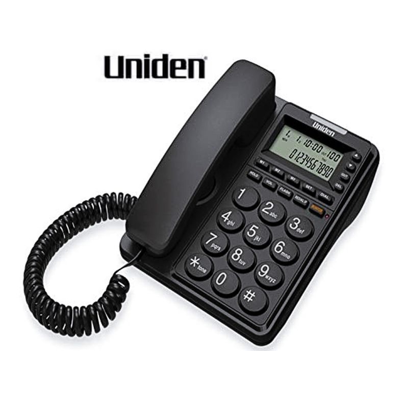 Téléphones filaires à ligne unique Uniden CE6409 |Glotelho Cameroun