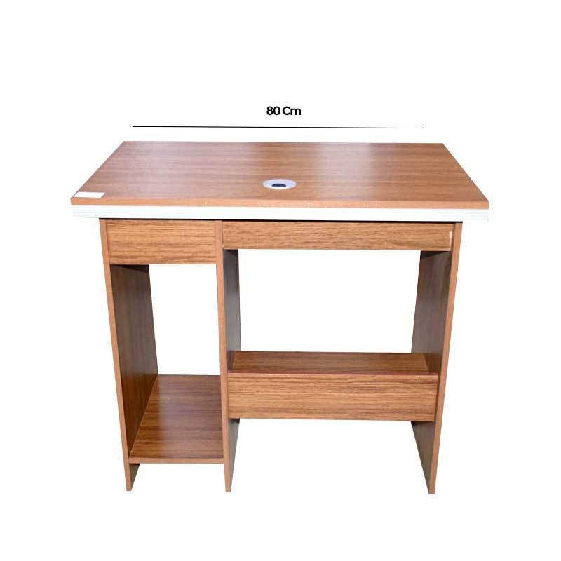 Table de Bureau - 80cm - 2 tiroirs -  En bois importe - marron | Glotelho Cameroun