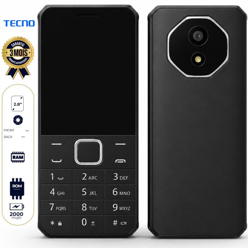 Téléphone portable Tecno T455 - 2,8