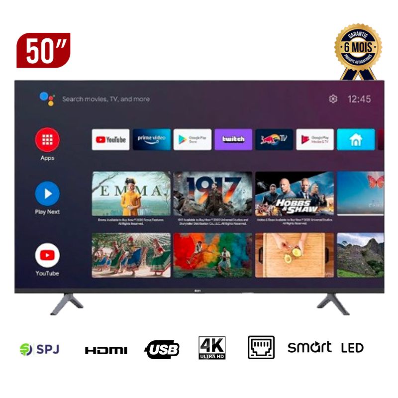TV spj led 4K ultra hd - 50 pouces - 4ks50bl32000v  | Glotelho Cameroun