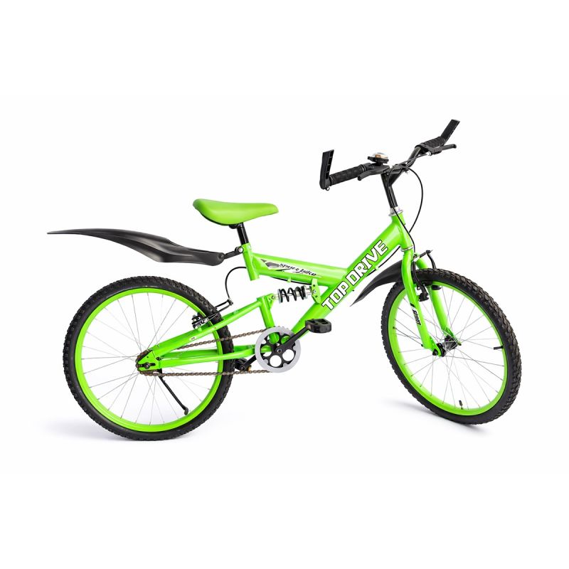 Vélo VTT pour enfant - Taille 20 pouces - Pour 7 à 13 ans - Modèle Unisexe - Cadre Renforcé - Couleur Vert - Garantie 3 Mois