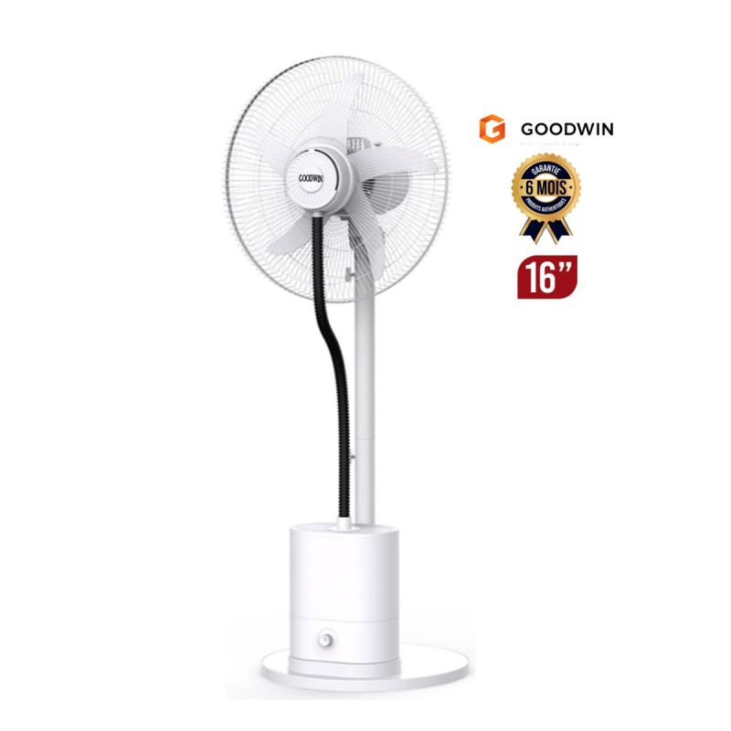 Ventilateur Brumisateur GOODWIN 16" – FS-16-HUM – 50W avec humidificateur et minuterie – Garantie 6 Mois