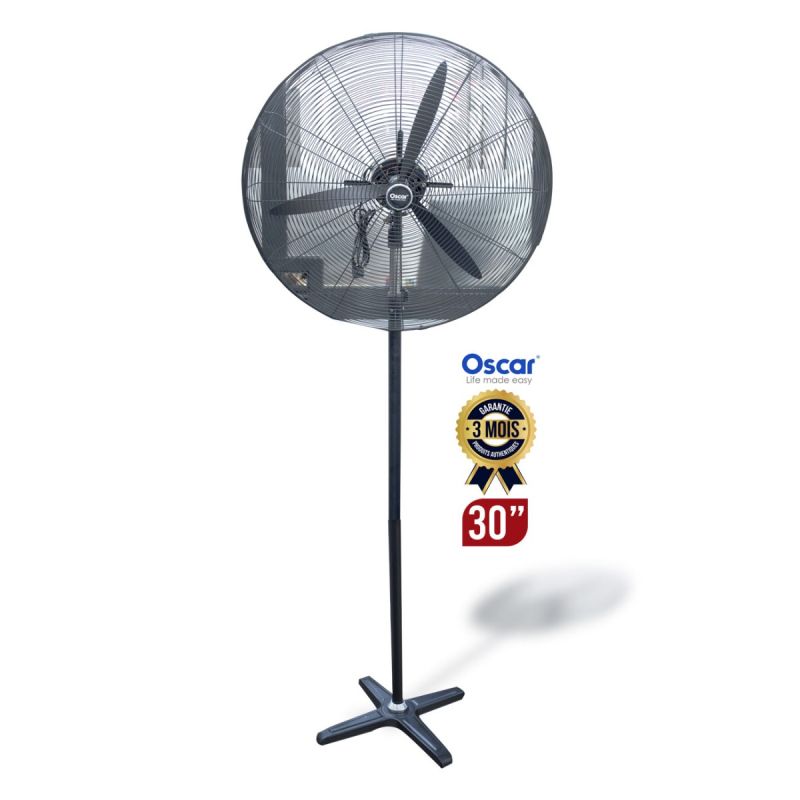 Ventilateur Mural Oscar 30 Pouces OSC-S-750 - 80W - Noir - prix Cameroun  