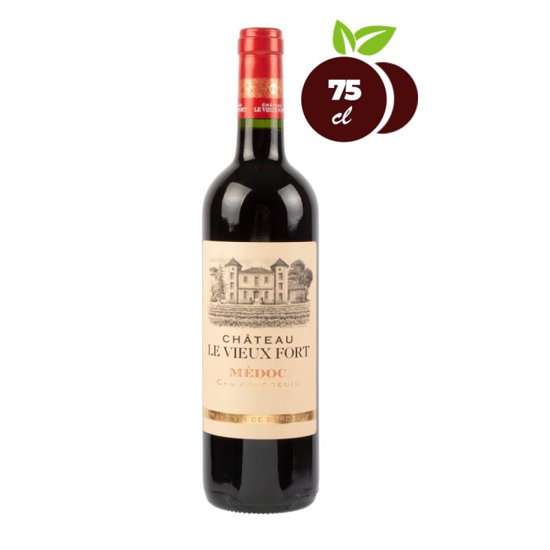  Vin rouge - Chateau le Vieux Fort Medoc - 75 Cl