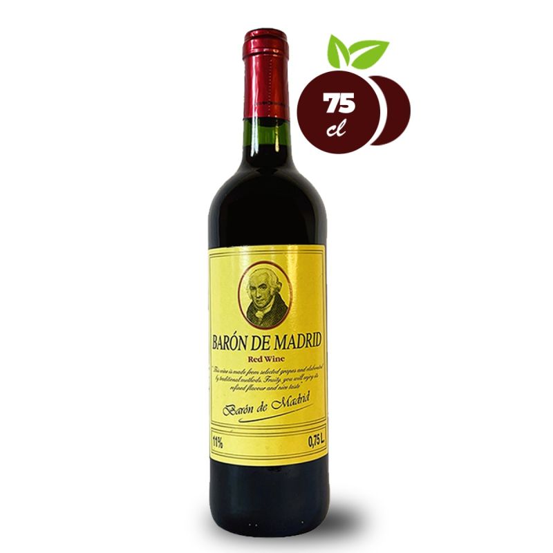 Vin rouge Baron de Madrid - Bouteille de 75 CL 