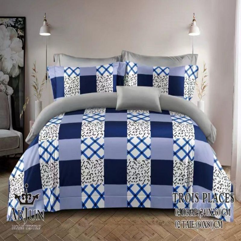 Drap - LV - 240x260 cm - 2 draps - 2  Taies D'oreiller - 3 places - 100% coton | Glotelho Cameroun