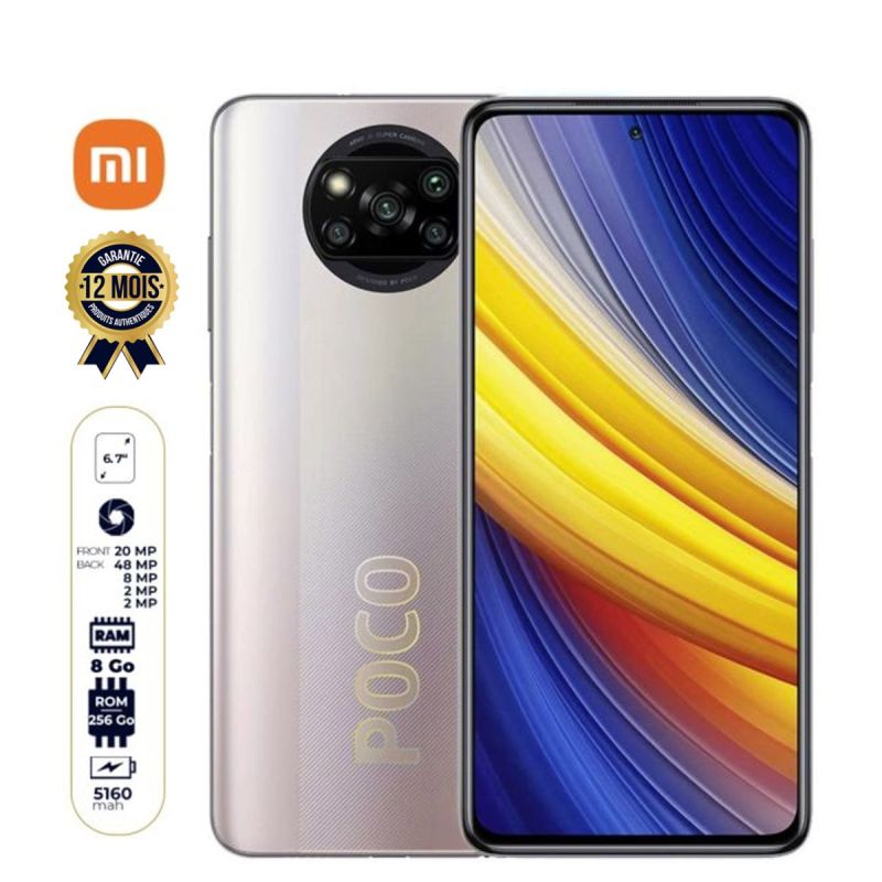 Xiaomi Poco X3 Pro - 6.7 pouces - 256Go/8Go Ram - 48+8+2+2MP 4K/20MP - 5160mAh - 12 mois de garantie  | Glotelho Cameroun