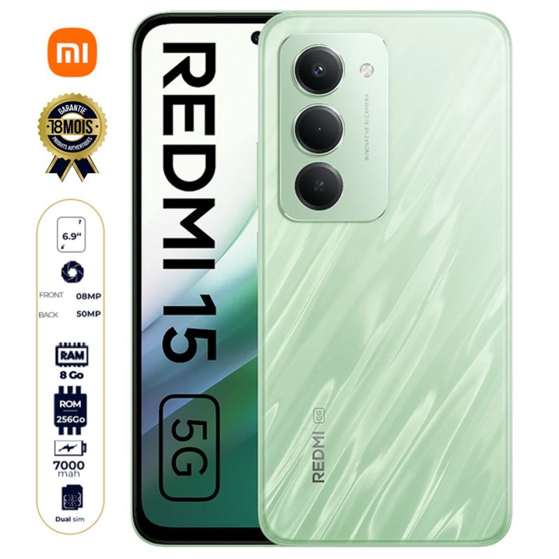 Xiaomi Redmi 15 5G sur Glotelho