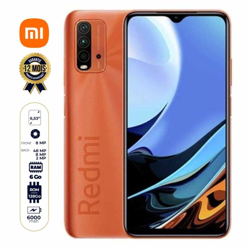 Xiaomi Redmi 9 Power - Smartphone - 128Go/6Go - 6,53" - 6000 mAh -  48MP - Garantie 12 mois|Glotelho cameroun