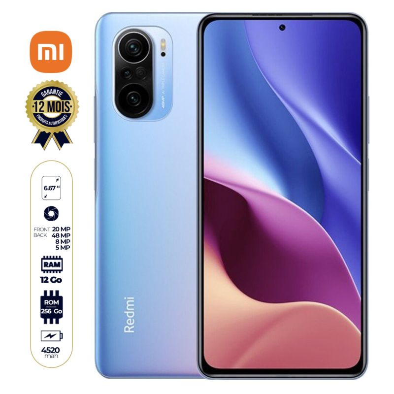 Xiaomi Redmi K40 - Smartphone - 256Go/12Go - 6.67" - 4520mAh - 48MP 4K - 12 mois de garantie | Glotelho Cameroun