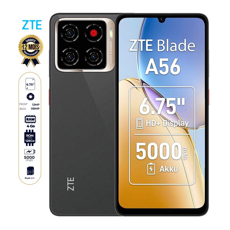 ZTE Blade A56 sur Glotelho