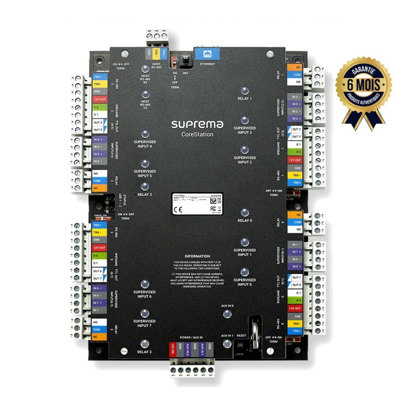  Contrôleur d'accès biométrique CoreStation - Suprema CS-40 - 6 Mois